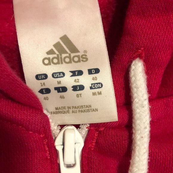Adidas Zip Up Hoodie Sweatshirt - Picture 4 of 5